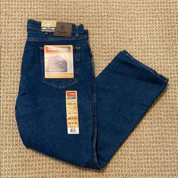Wrangler Blue Relaxed Jeans Classic Style - Picture 1 of 3